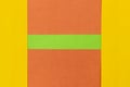 Green, Orange and Yellow coloured paper background