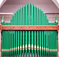 Green Organ Pipes Royalty Free Stock Photo