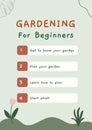 Green Organic Gardening For Beginners (Poster