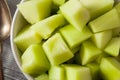 Green Organic Honeydew Melon Royalty Free Stock Photo