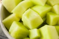 Green Organic Honeydew Melon Royalty Free Stock Photo