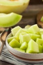 Green Organic Honeydew Melon Royalty Free Stock Photo