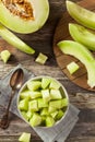 Green Organic Honeydew Melon Royalty Free Stock Photo