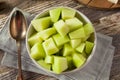 Green Organic Honeydew Melon Royalty Free Stock Photo