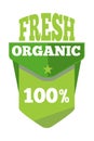 Green organic natural eco label