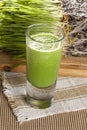 Green Organic Wheat Grass Shot Royalty Free Stock Photo