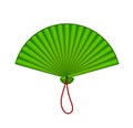 Green oriental fan