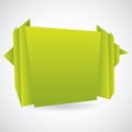 Green origami background