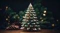 Green Origami Christmas Tree