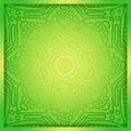 Green ornament and gradient. Overlay elements. Geometric background