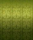 Green ornamental pattern Royalty Free Stock Photo