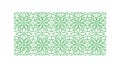 Green Ornamental Pattern Banner Background, vector design Generative AI Royalty Free Stock Photo