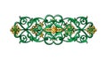 Green Ornate Border: Decorative Design Elegant Frame Element, vector design Generative AI Royalty Free Stock Photo