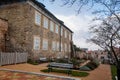 Green outer bailey park, rose and herb garden near Regional DvorakÃÂ´s Museum, Gothic Cathedral, Medieval stone St. BartholomewÃÂ´s