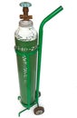 Green oxygen Tank Royalty Free Stock Photo