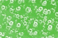 Green oxygen texture or air bubbles in green soda