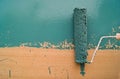 Green paint roller Royalty Free Stock Photo