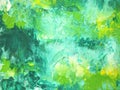 Green painted abstract