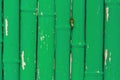 Green Painted old Bamboo Fence, wall background Royalty Free Stock Photo