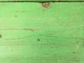 Green Painted Wooden Plank with Textured Weathered Look