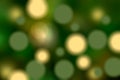 Green and pale yellow bokeh design perspective