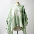 Green Palm Leaf Scarf - Soft And Airy Kan School Design