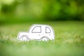 Green paper eco car Royalty Free Stock Photo