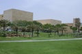 Green Park with Palms in Riyadh, Saudi Arabia Royalty Free Stock Photo