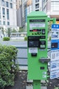 Green parking meter Chiyoda Tokyo