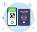 Green passport certificate with biometric passport