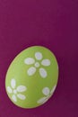 Green pastel Easter egg Royalty Free Stock Photo