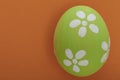 Green pastel Easter egg Royalty Free Stock Photo