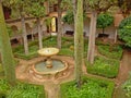 Green Patio Nasrid palace, part of Alhambra, Granada, Spain Royalty Free Stock Photo