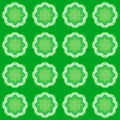 Green pattern background symmetry kaleidoscope. mirror