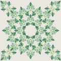 Green pattern for pillow