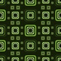 Green pattern from squares