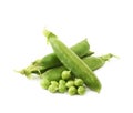 Green pea bean isolated Royalty Free Stock Photo