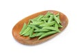 Green pea on the dish