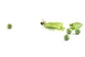 Green Pea Pod Broken In Half 1 Royalty Free Stock Photo