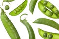 Green pea pods Royalty Free Stock Photo