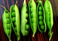 Green pea pods green peas Royalty Free Stock Photo
