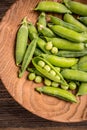 Green pea pods Royalty Free Stock Photo