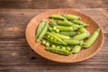 Green pea pods Royalty Free Stock Photo