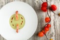 Green Pea and Prawn Soup