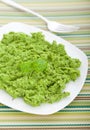 Green pea puree Royalty Free Stock Photo