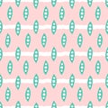 Green pea seamless vector pattern.