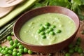 Green pea soup Royalty Free Stock Photo