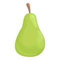 Green pear icon cartoon vector. Fruit image