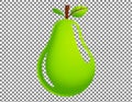Green Pear Illustration Royalty Free Stock Photo