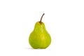 Green pear isolated on a white